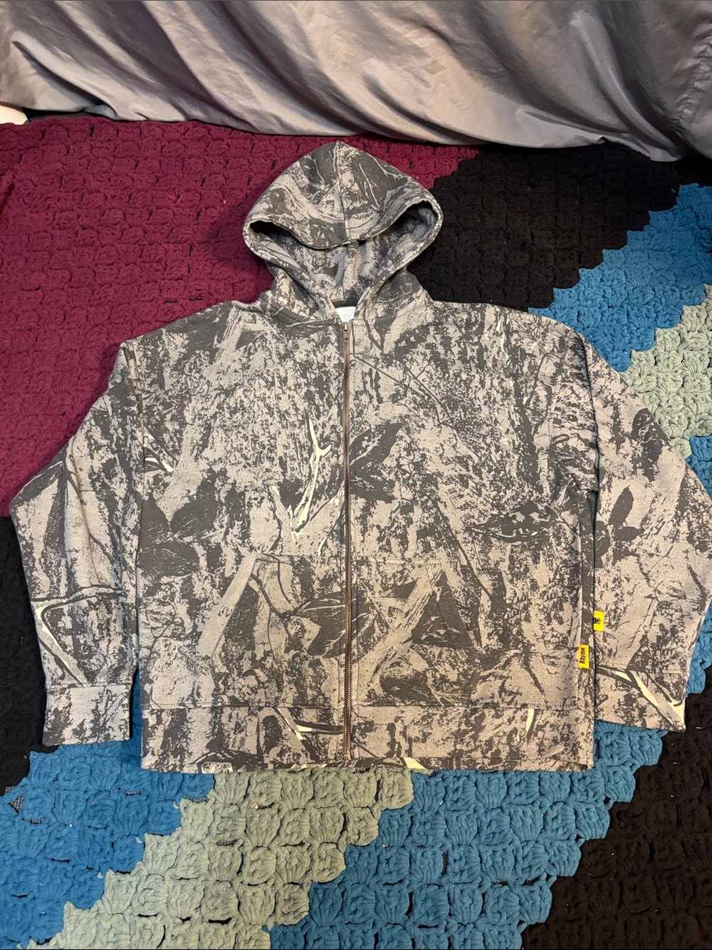 Rhyme Camo Zip-Up Hoodie